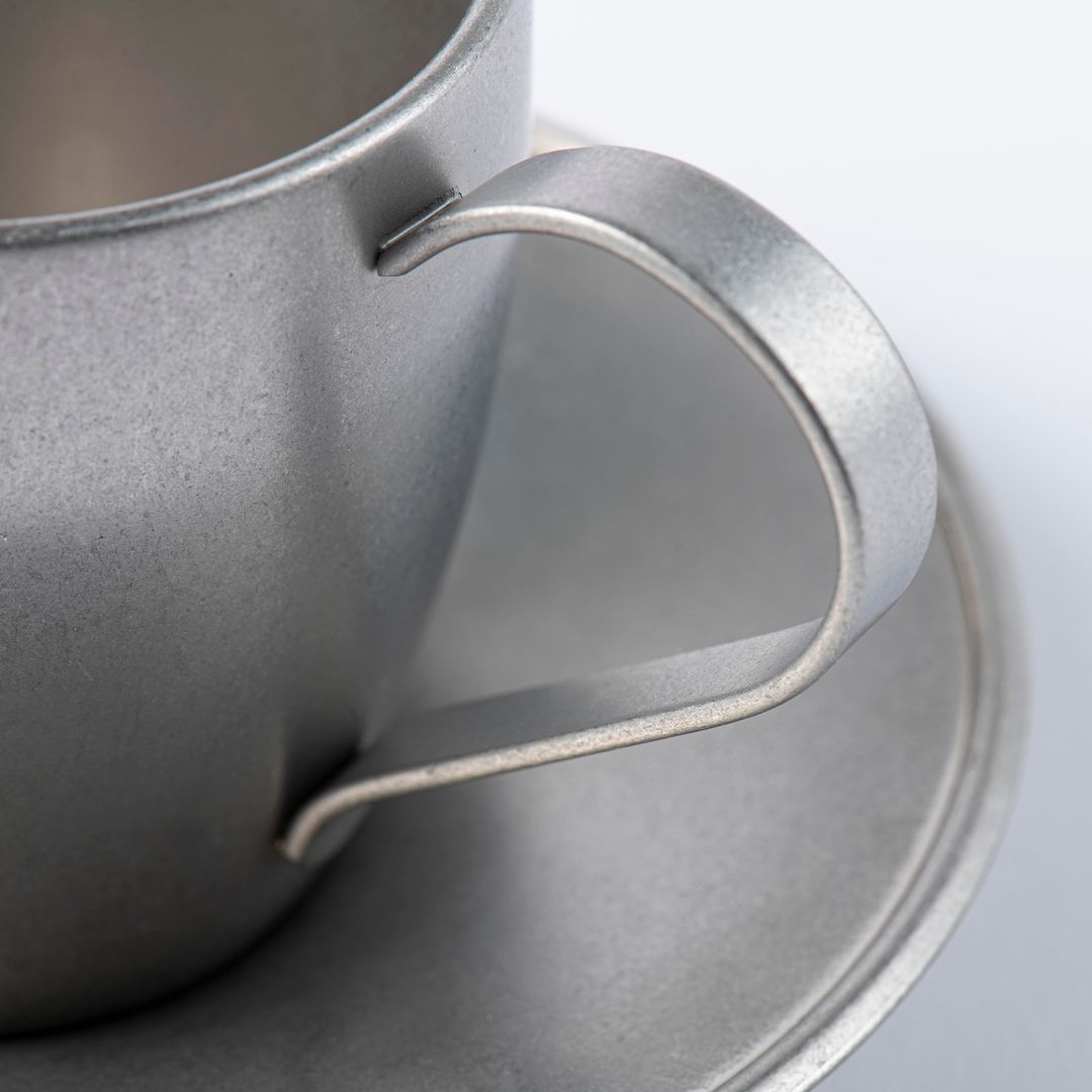 Japanese Stainless Steel Vintage INOX Double Walled Espresso Cups