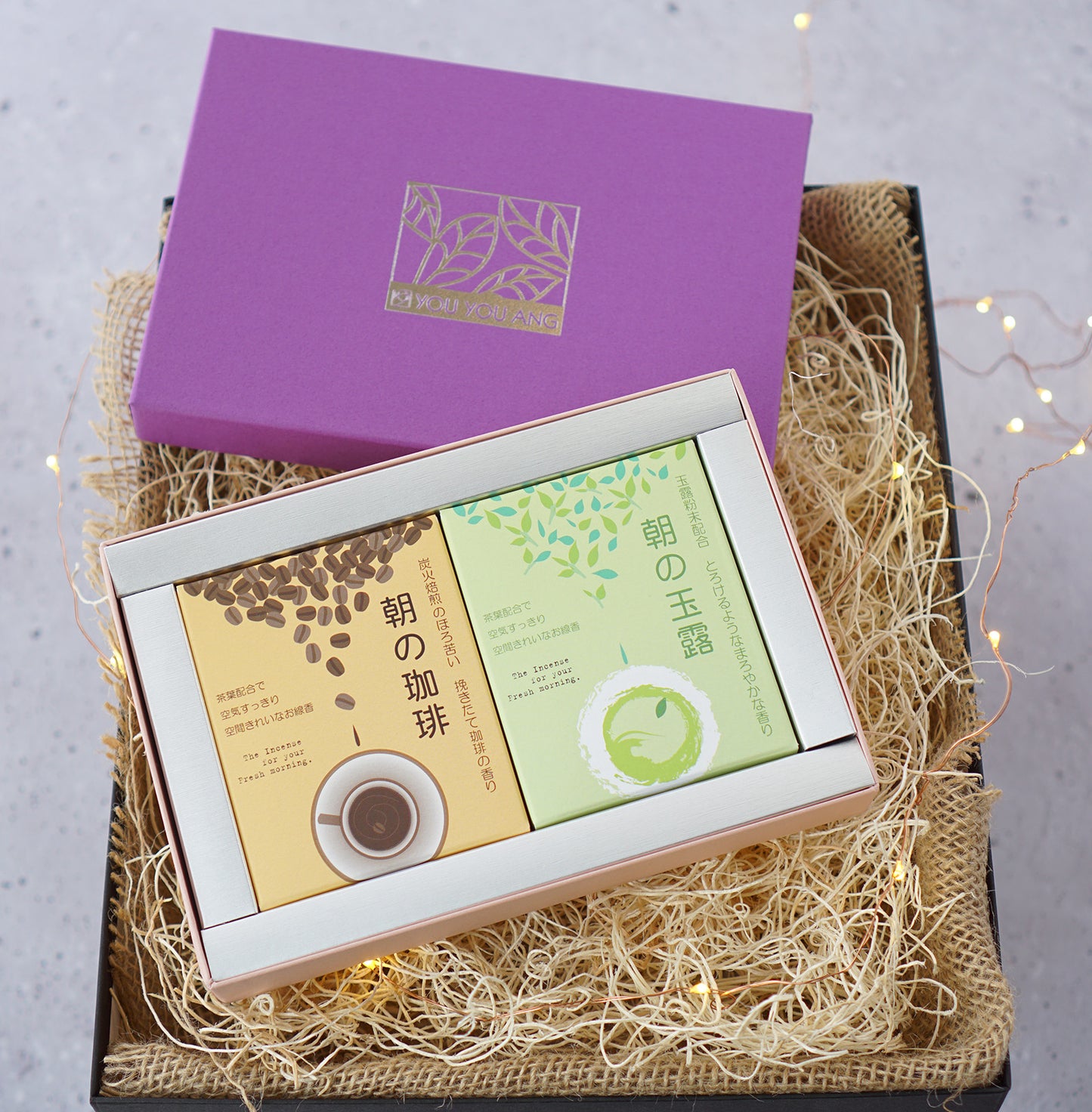 Handmade Coffee and Matcha Incense Gift Set